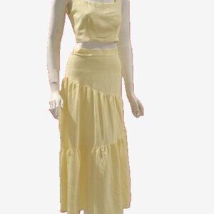 NEWOT--S -CROP TOP AND MAXI SKIRT SET